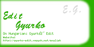 edit gyurko business card